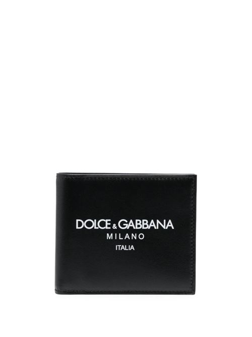 Calfskin bifold wallet with logo   DOLCE&GABBANA | BP1321AN244HNII7